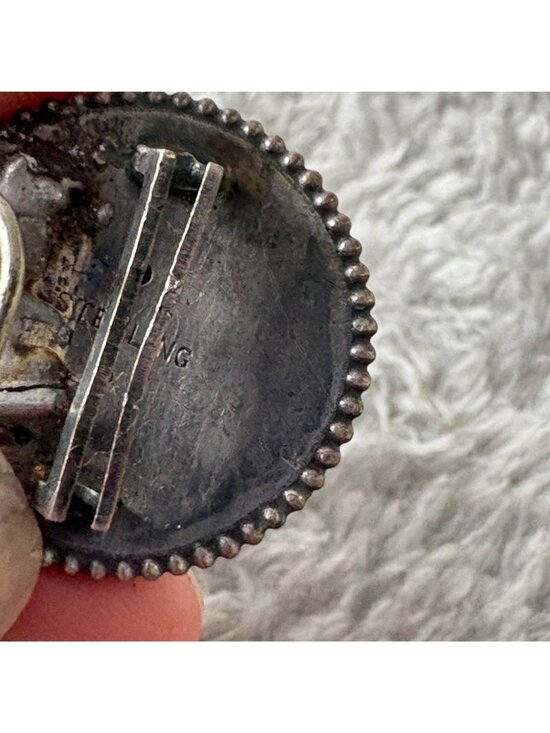 Art Nouveau Sterling Silver Belt Buckle Set Woman Profile Design Lovely Lady main image 5